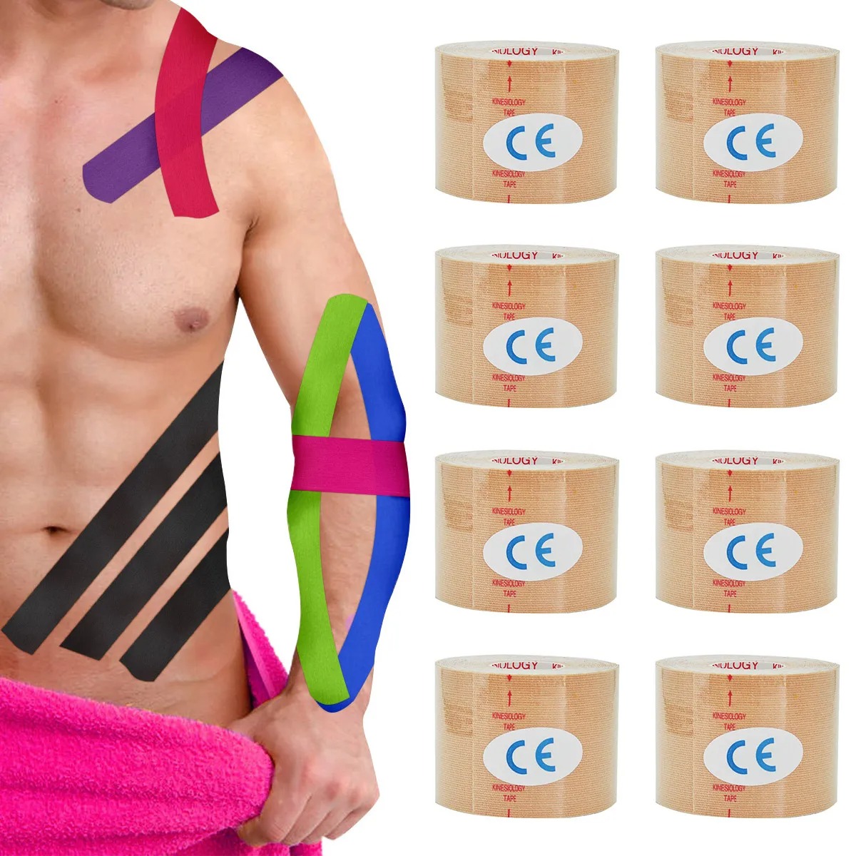 Kinesiology Tape Sports - Sports Waterproof Kinesiology Tape Stickers Athletic